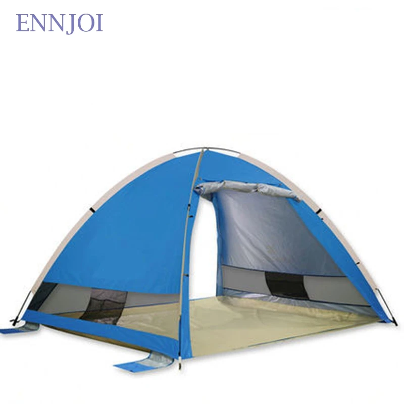 الشمس المأوى خيمة لشاطئ الصيف في الهواء الطلق فوق البنفسجية حماية قماش القنب الشمس المأوى التخييم الصيد المظلة ظلة خيمة للشاطئ