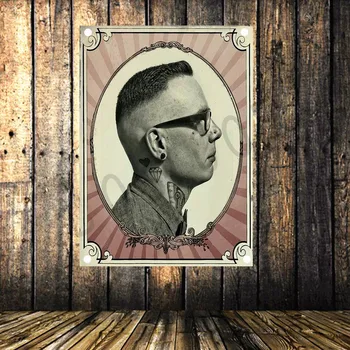 

Barber Shop Poster Senior Art Waterproof Cloth Painting Large Flag Banner Tapestry Wall Stickers Mural Vintage Decor Upholstery