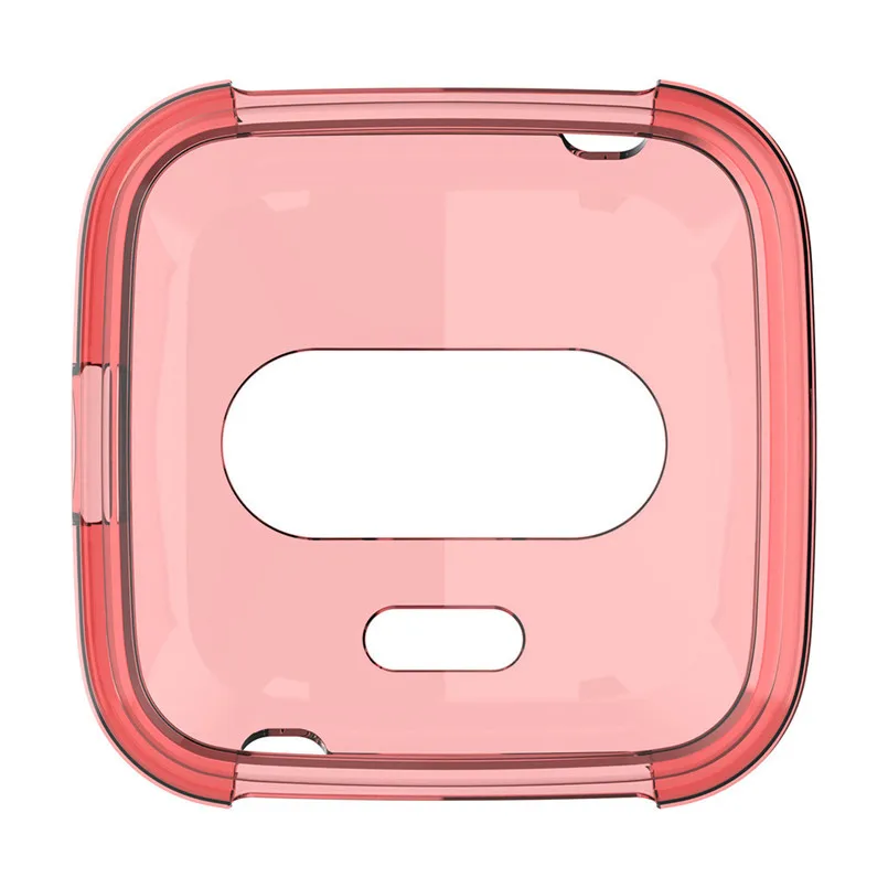 2PCS Case Ultra Slim TPU Protector Smart Watch Case Cover ForFitbit versa Lite Full Covered Screen Protector 40AP503