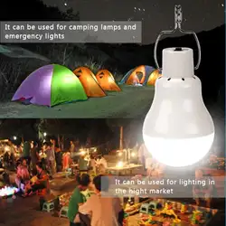 Портативный 12LED лампа, подзаряжающаяся на солнце на открытом воздухе походная лампа в палатку лампа аварийной сигнализации Перезаряжаемые