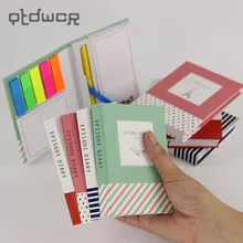 1 шт. корейский креативный блокнот в твердом переплете Memopad, Канцелярский дневник, блокнот, офисные школьные принадлежности с ручкой