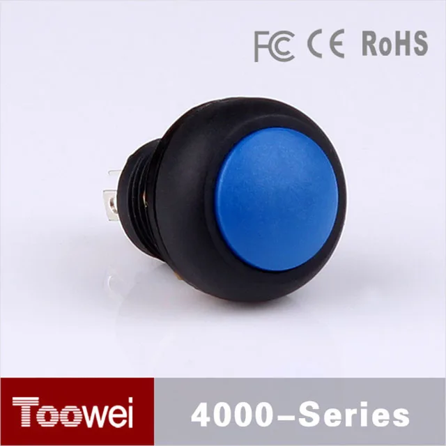 Buy 10pcs/lot 12mm on off plastic Dome Head un