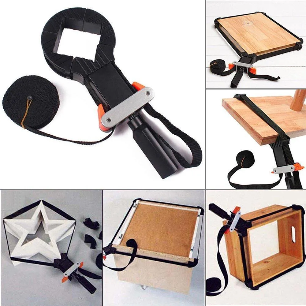 

Multifunction Blet Clamp for Woodworking 4m Nylon Adjustable Polygonal Clip Right Angle Clamps Belt CFrame Clip Rope Tools