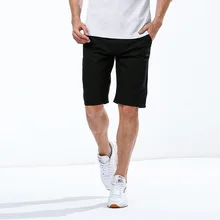 Новые летние Для мужчин молния Fly Бизнес Стиль Повседневное Короткие Горячая дышащий Мужской Колено Lengt Для мужчин короткие плюс Размеры 28-38 пять Цвет