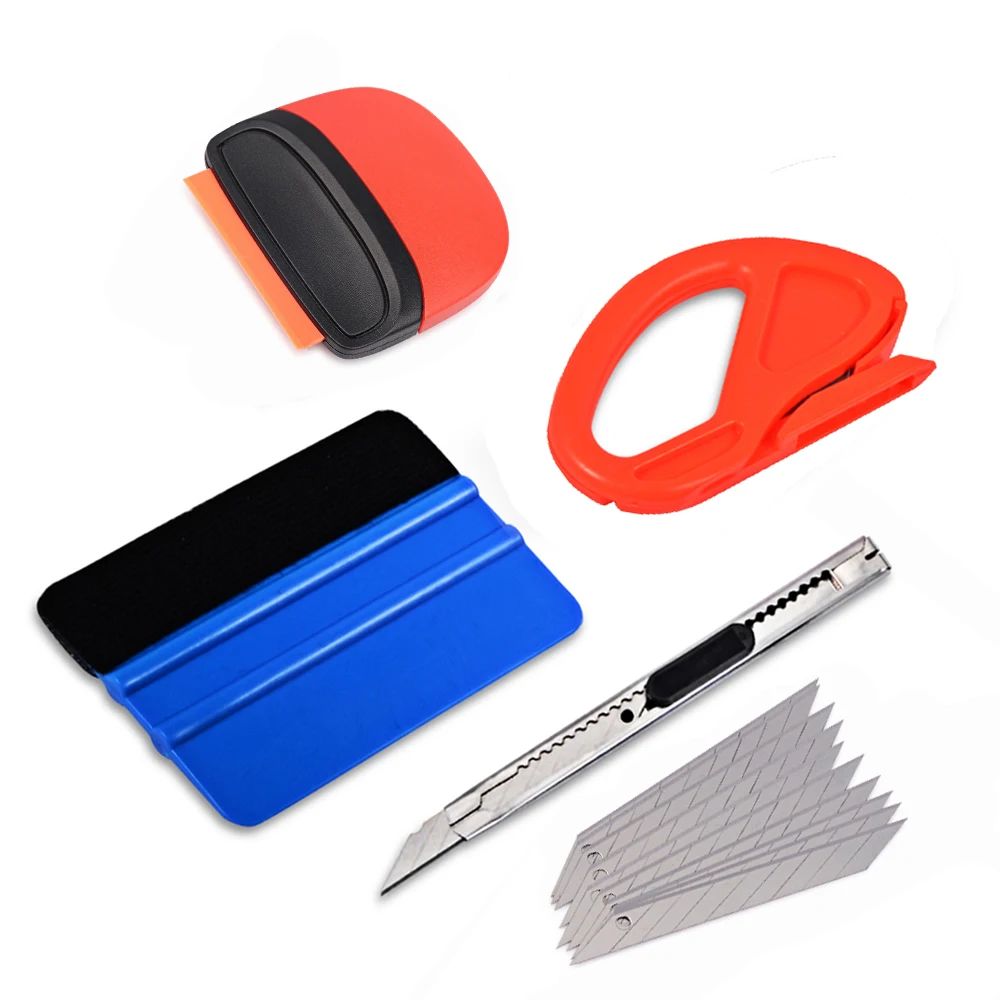 

FOSHIO Car Vinyl Wrap Squeegee Tools Set Film Sticker Installation Tool Kit Cutter Knife Razor Scraper Car Styling Accessories