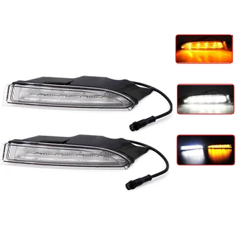 

Car Light 1 set For VW Volkswagen Scirocco R Line 2010 2011 2013 2014 LED DRL Daytime Running Lights with Turnnig Yellow Signal