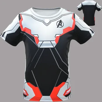 

Avengers Endgame Quantum Realm Battle Suit Cosplay Costume T-shirt Tee Top Unisex Tracksuit Tops Avengers 4 Movie T-Shirt