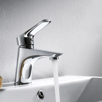 

Elegent Solid Brass Chrome Polish Functional Bathroom Vanity Sink / Basin / Torneira Faucets Mixers & Taps (F8057-101-A01)