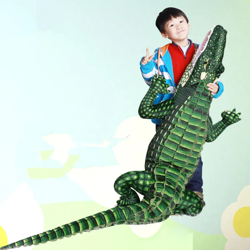 Dorimytrader Simulation Animal Crocodile Плюшевая игрушка Наполненная живая кричащая Аллигаторная