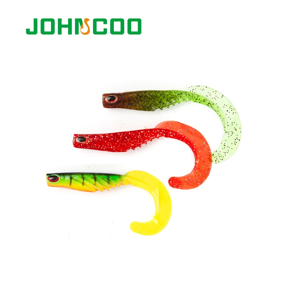 JOHNCOO 3 шт. искусственная рыболовная приманка мягкие воблеры 120 мм 7 8 г блесна