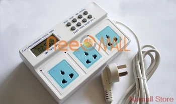 

3 In 1 Aquarium Accessory Digital Program Timer For Wave Maker Light Fish Plant Tank Aquario