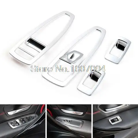 Car window glasses lifter decoration Frame on door stickers For 2013-2015 BMW 3 Series F30 320li  328Li GT/ 1 Series 116i 118i