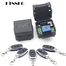 KTNNKG 433 Mhz Wireless Remote Switch DC 12V 1CH Relay Receiver Smart Home Control Module and Universal 433Mhz RF Transmitters KTNNKG 433 Mhz Wireless Remote Switch DC 12V 1CH Relay Receiver Smart Home Control Module and Universal 433Mhz RF Transmitters