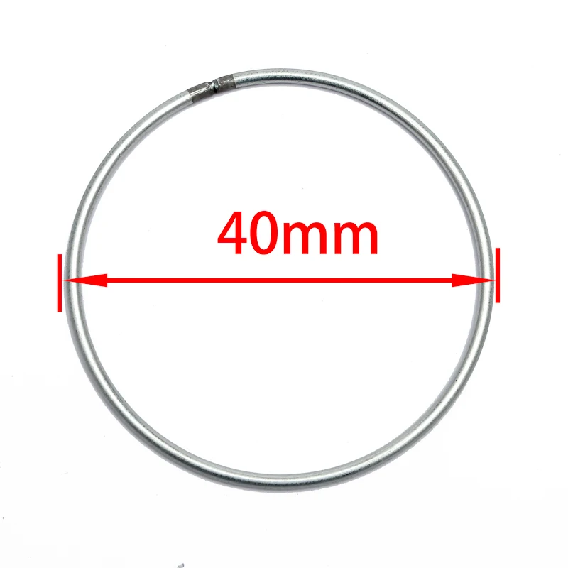 10 шт 35-200 мм Ловец снов Reve круглые кольца фурнитура Висячие круглые cercle металлические pour attrape reve ювелирные изделия своими руками - Цвет: 40mm