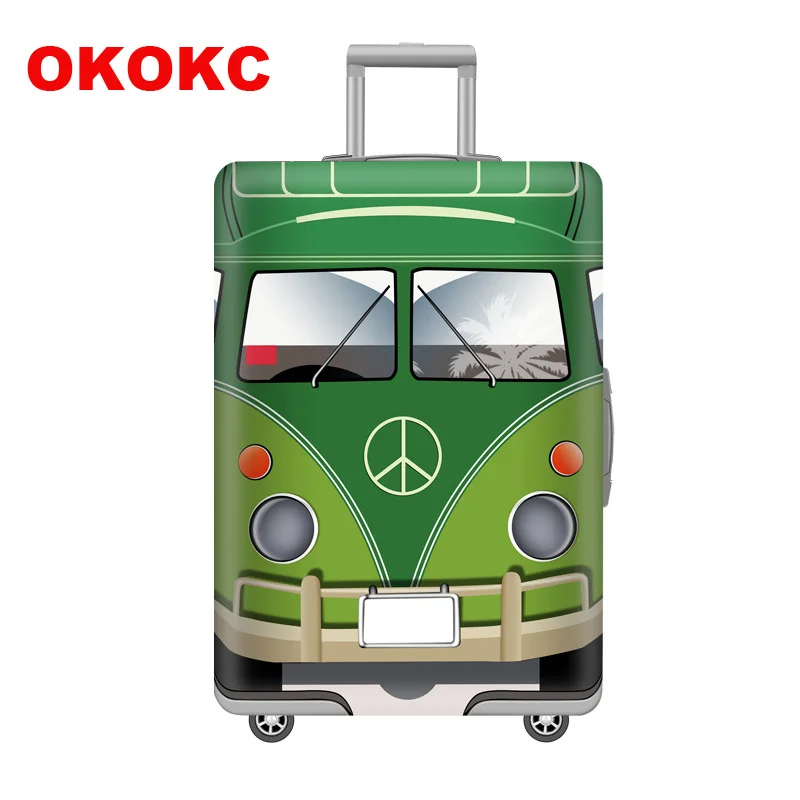 OKOKC эластичный зеленый защитный чехол для багажа на колесиках 19 32 дюйма самый