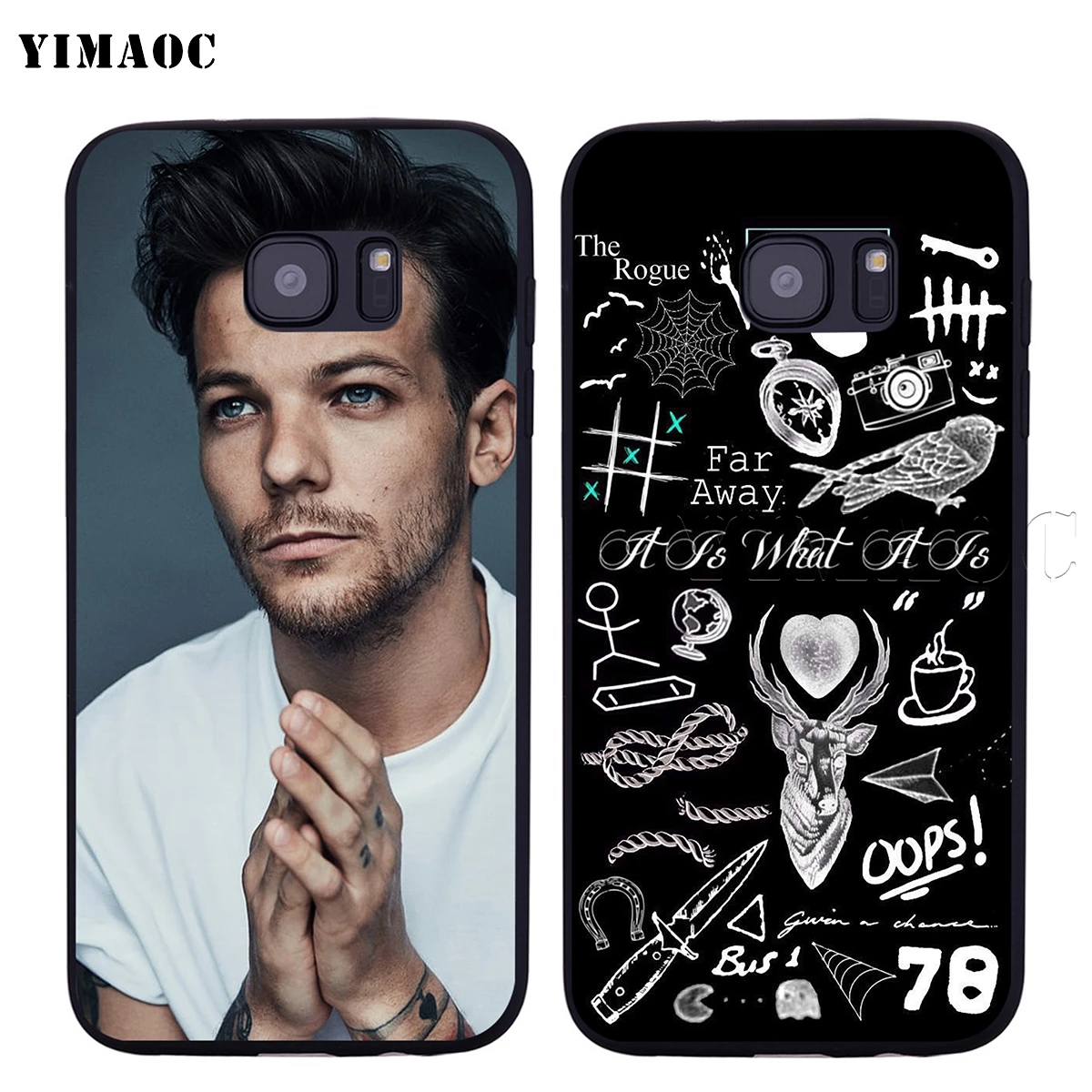 YIMAOC Louis Tomlinson Soft Silicone Case for Samsung Galaxy S6 S7 Edge S8 S9 Plus A3 A5 2016 2017