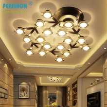 Creative Aluminum Plum Blossom Stars LED Ceiling Lamp Microscler/Circular Art Light with Warm White Livingroom Bedroom Lights