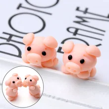 Горячая Распродажа, ручная работа, полимерная глина, милые розовые серьги с изображением свинок для женщин, модные серьги Для Пирсинга Ушей, ювелирные изделия, бижутерия 9193