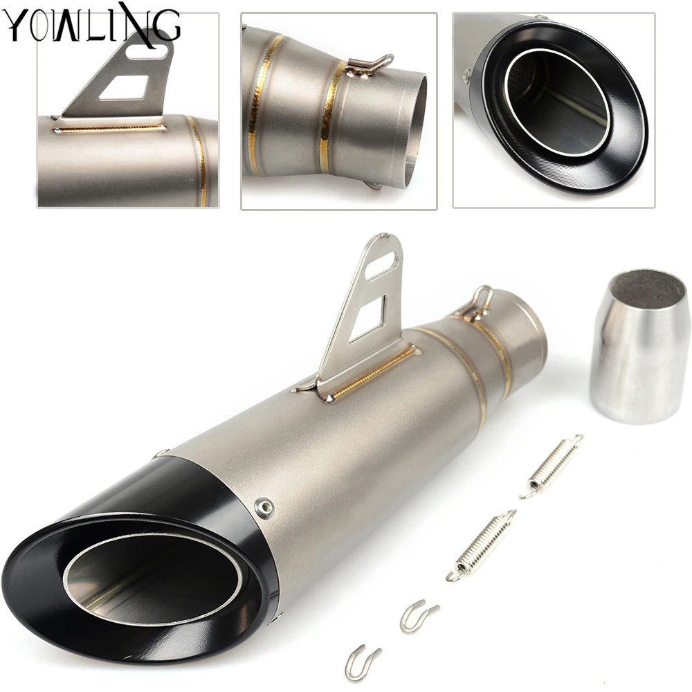 

Universal Motorcycle 36-51mm Escape Scooter exhaust Muffler pipe For Suzuki GSX-R600 GSX-R750 GSR750 GW250F GSX-R1000