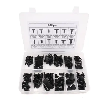 

uxcell 168 Pcs 12 Type Plastic Car Bumper Fender Door Panel Rivets Retainer Fastener Kit for Chrysler