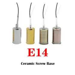 E14 лампа розетка керамический держатель подвеска круглой формы керамический винт Базовый адаптер декор для Светодиодный лампочки