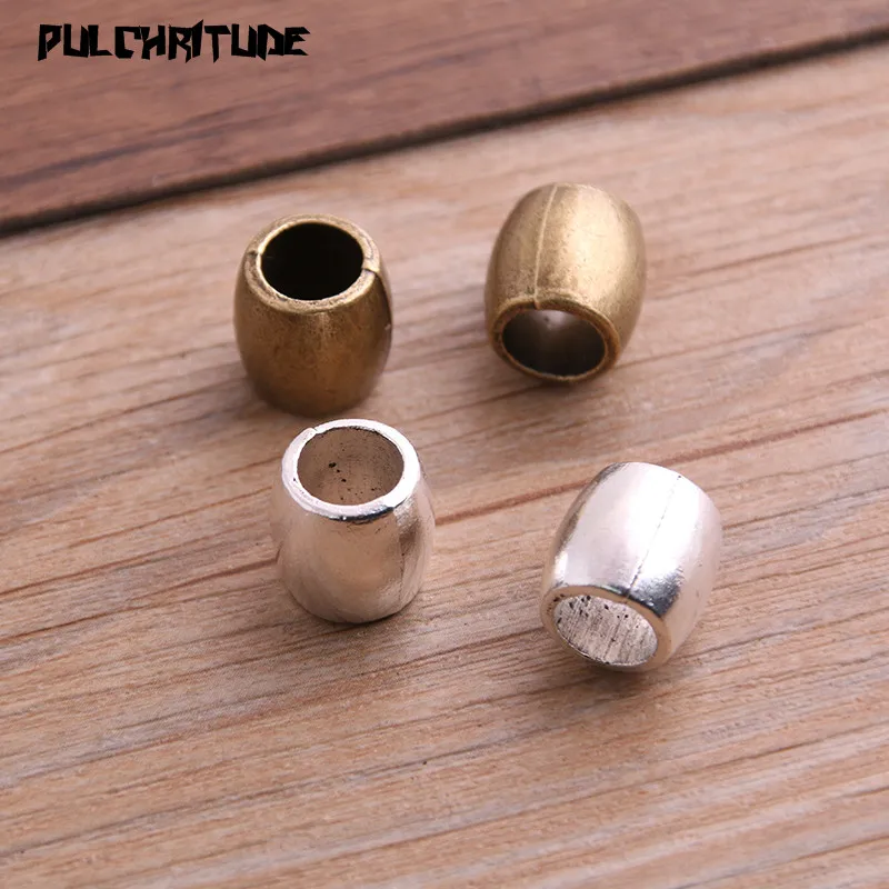 

PULCHRITUDE 8pcs 12*12mm Two Color Big Hole Charms Bead Pendants For DIY Necklace Jewelry Handmade Making Accessorie P6669