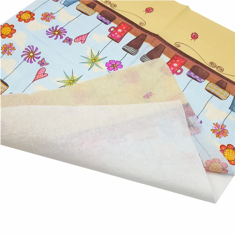 Салфетки декупаж 33 см винтажные Свадебные цветные бумажные цветы креативные милые полотенца для дня рождения guardanapos обеденные салфетки