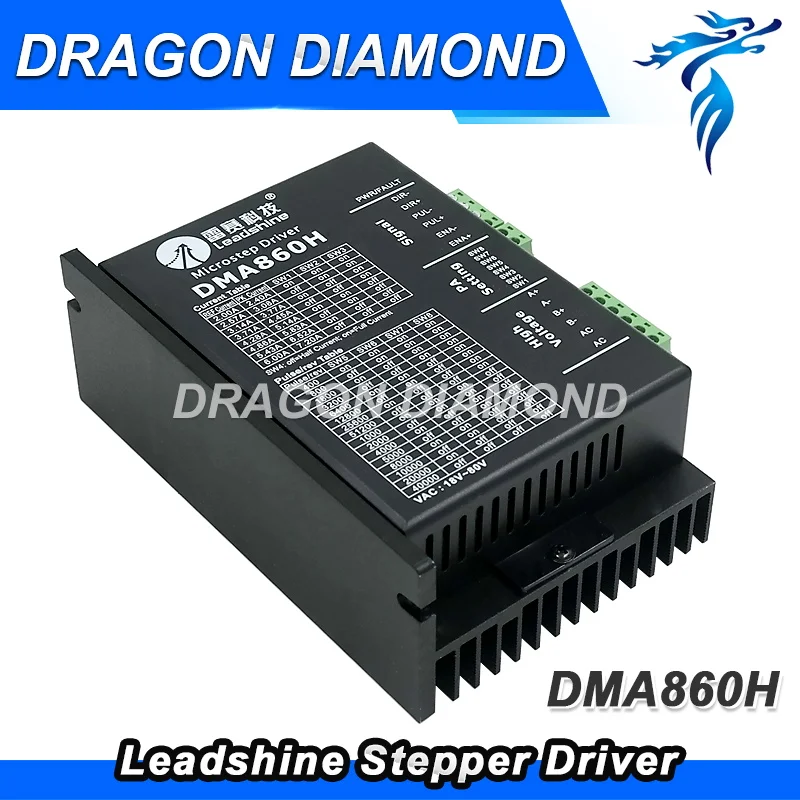 

2 Phase Leadshine Stepper Motor driver DMA860H Max 80VAC or +110VDC 7.2A for Nema 34 Stepper Motor up for MA860H