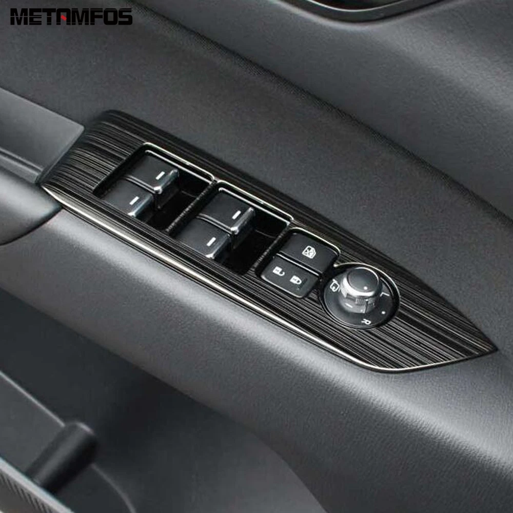 Для Mazda CX-5 CX5 KF, аксессуары, углеродное волокно, окно, подъемный переключатель, накладка, внутри, подлокотник, рамка, автомобильный стиль