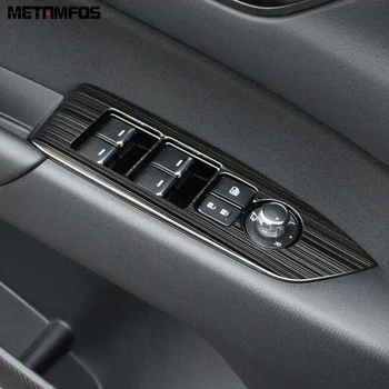 

For Mazda CX-5 CX5 KF 2017-2019 2020 Carbon Fiber Window Lift Switch Cover Trim Inside Armrest Frame Accessories Car Styling