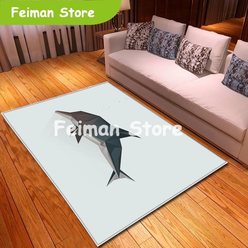 

Nordic Carpets Soft Flannel 3D Printed Area Rugs Parlor Mat Rugs Anti-slip Large Rug Carpet for Living Room Decor