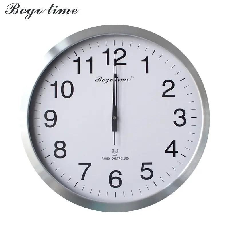 automatic clock BOGOTIME radio controlled wall clock watch fashion