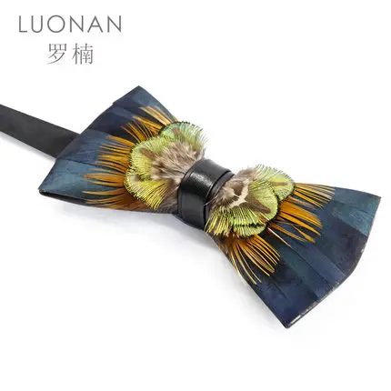

Free ship mens luxury 100% handmade natural feather bow knot tie/bow tie/stage/event/stage performance tuxedo bow tie