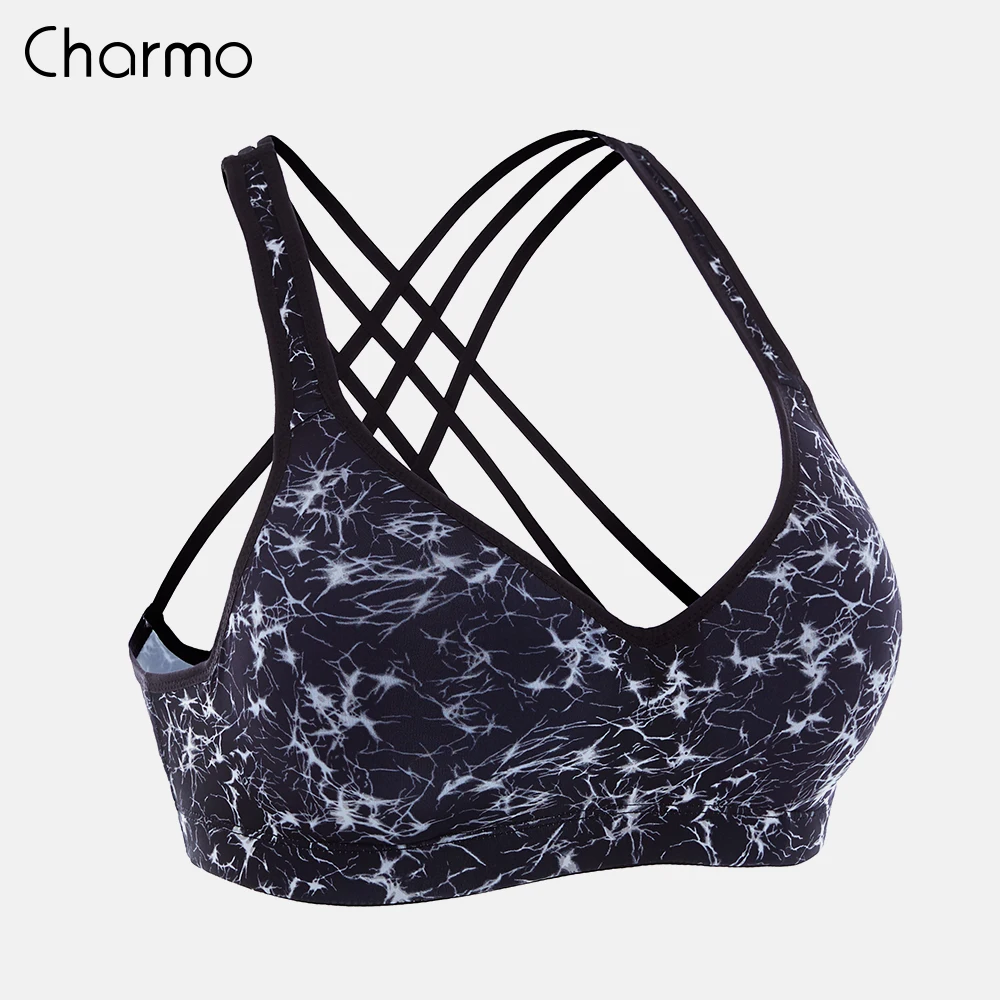 Спортивный бюстгальтер Charmo для женщин занятий йогой со средней поддержкой