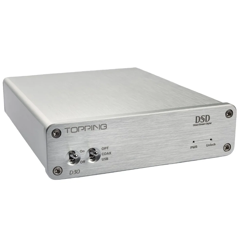 Топпинг D30 мини HIFI Настольный DSD аудио декодер USB DAC коаксиальный Оптическое волокно XMOS CS4398 24 бит 192 кГц усилитель