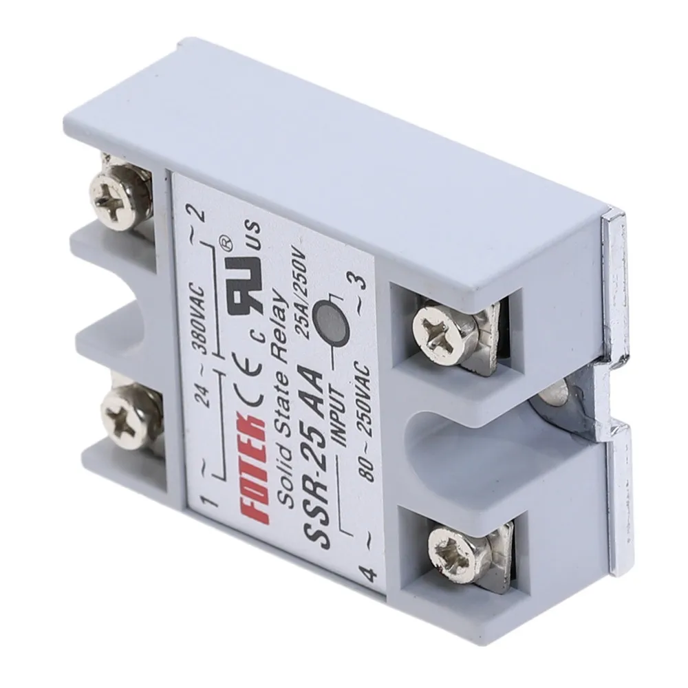 1 шт. SSR 25AA 25 AA твердотельный релейный модуль 80 250V AC вход 24 380VAC 25A|solid state relay|state relay