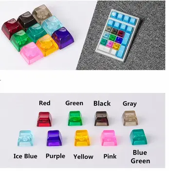 

Handmade SA Transparent Pure Resin Backlit Keycap Keycaps Key Cap for Cherry MX Mechanical Gaming Keyboard
