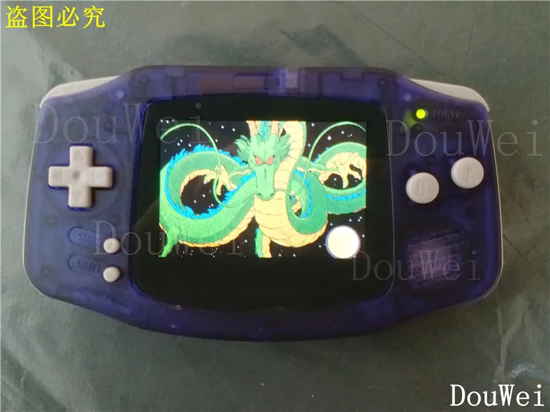 

Professionally Refurbished For Game Boy For GBA Console With AGS-101 Backlight Backlit LCD Handheld Game Console Blue Clear