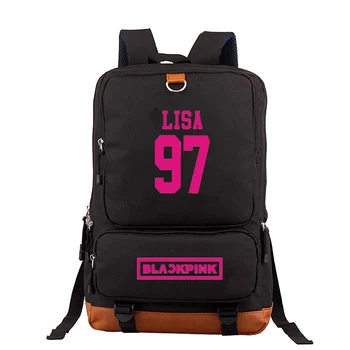 

Cool BLACKPINK Backpack Teens Boys Girls School Rucksack 97 Lisa Fashion Casual High Quality Beautiful Travel Mochila for Women