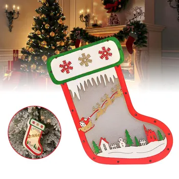 

Wooden Sock Christmas Stocking Beautiful Hotel Luminescent Shop