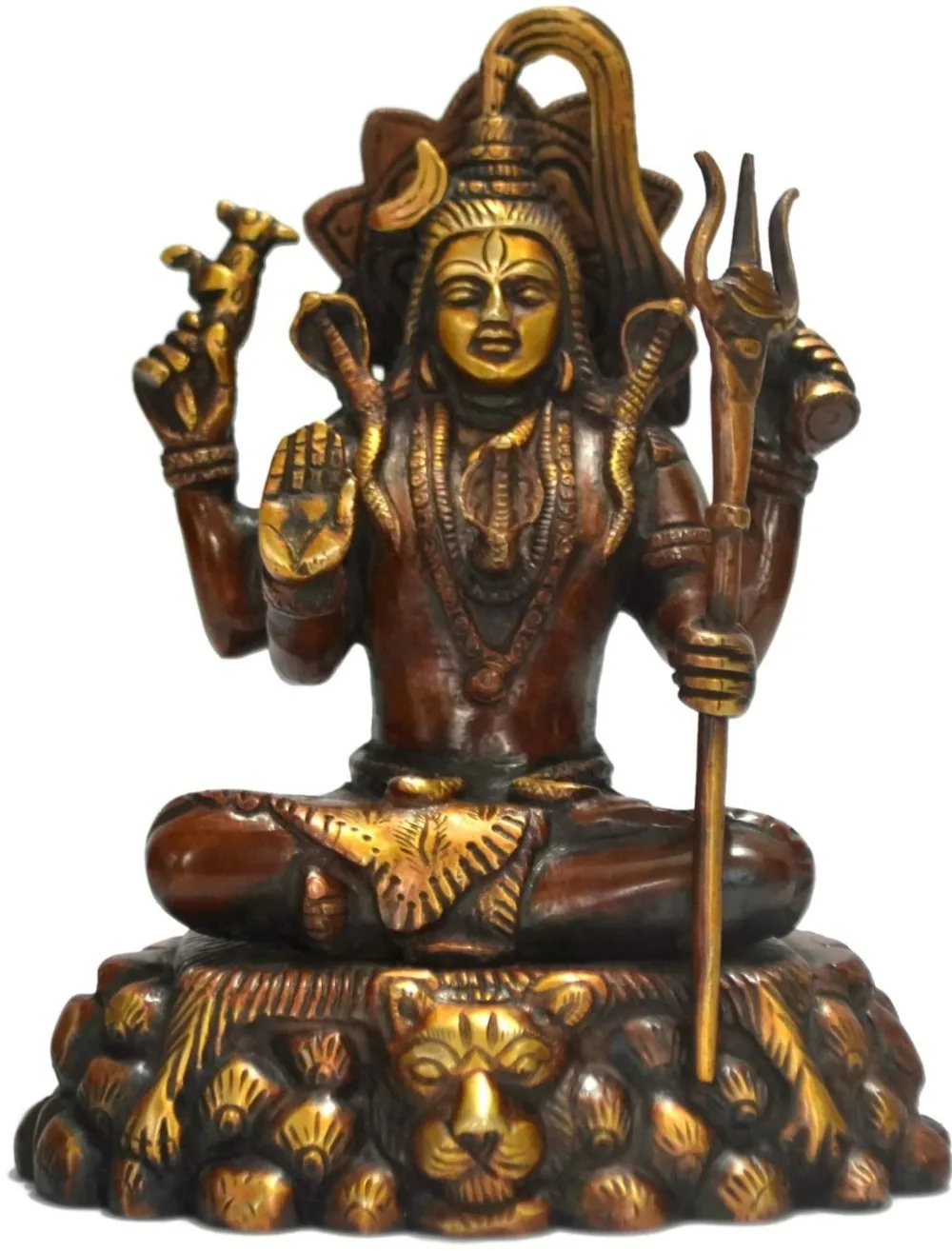 311 Shiva Ganesh Statue Hindu Lord Brass God Nataraja