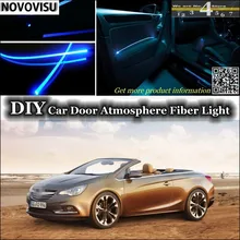 Novovisu для оpel Cascada Кабриолет для Buick Cascada подкладке окружающий свет атмосферу волоконно-оптического диапазона огни внутри двери Панель