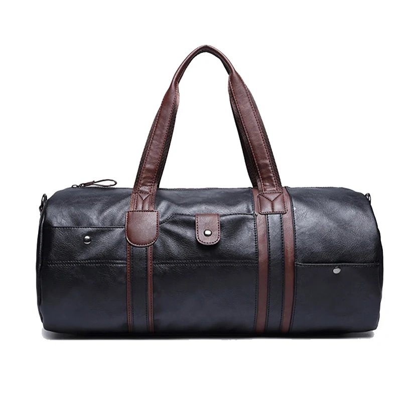 Men Big Duffle Bags PU Leather Women 