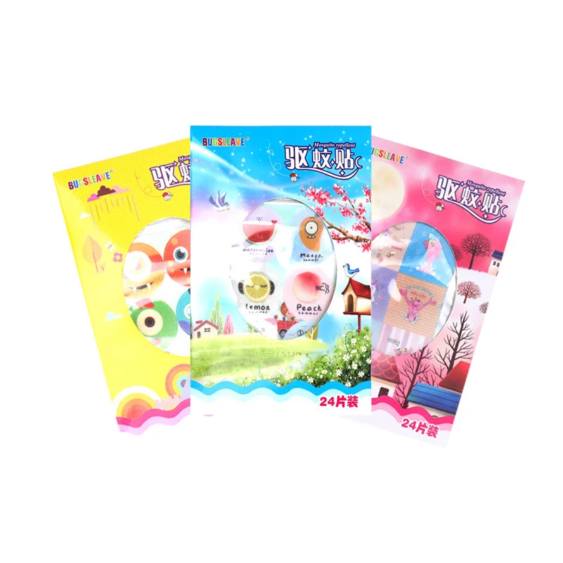 

Child Repellent Children cartoon stickers 24pcs mosquito cartoon anti-mosquito