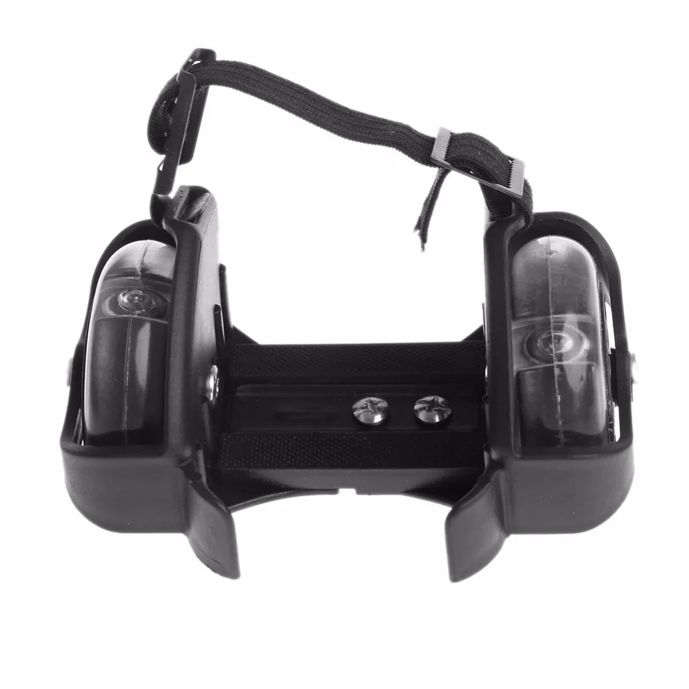 Adjustable Kid Wheel Heel Roller Pulley Light Up Skates Flash Blade Shoe GA
