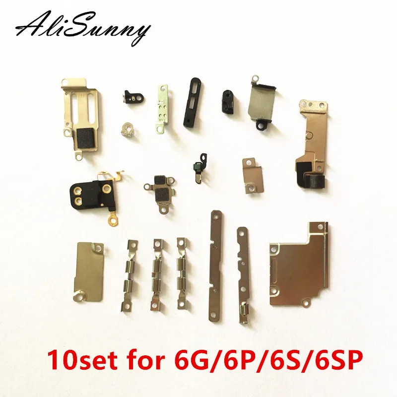 

AliSunny 10set Small Full Inner Metal Set Parts for iPhone 6 6S 7 Plus 6G 6Plus 6SP Holder Bracket Shield Plate Home Logic Kit