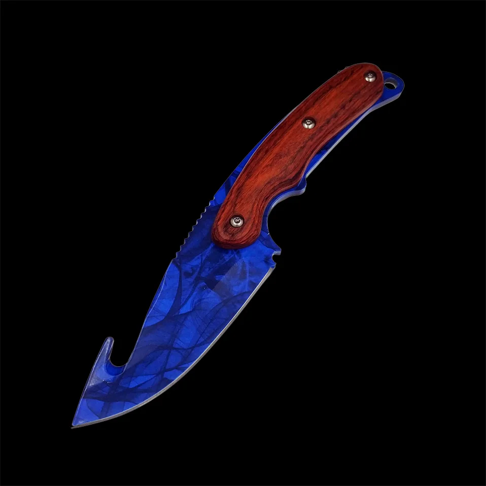 Настоящий тигровый нож для зубьев CS GO Gut knife s Counter Strike, тактические прямые охотничьи ножи, походная оболочка, нож для выживания, цветной нож