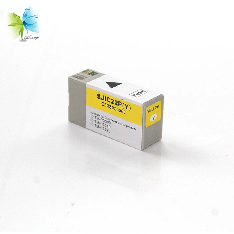 Winnerjet 10 комплектов 4 цвета 30 мл SJIC22P Совместимый картридж для принтера Epson TM C3500 C3510