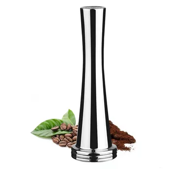 Behogar Stainless Steel Solid Coffee Bean Press Tamper Hammer for Nespresso Coffee Machine