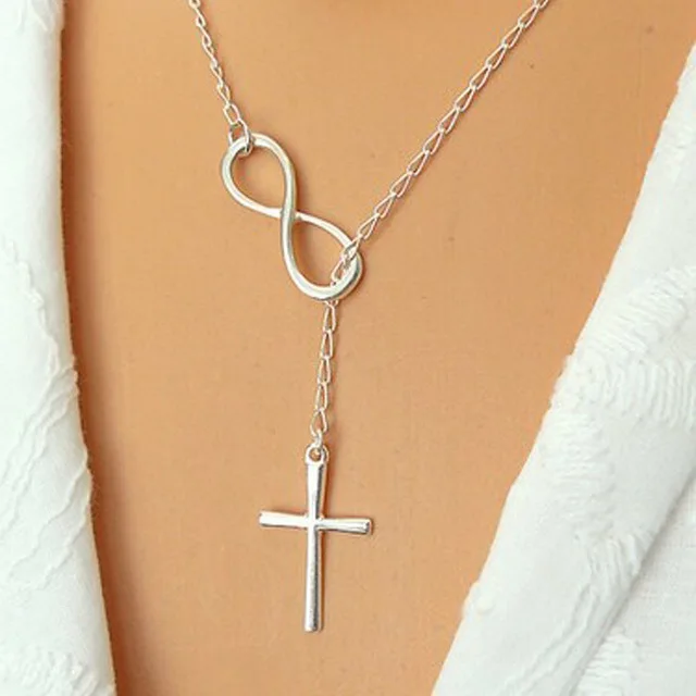 Высокое качество Bijoux ininfity Сердце Сова Кристалл крест лист минималистичные короткие Подвески до ключицы ожерелья для женщин ювелирные изделия цепи ожерелье - Окраска металла: N606silver